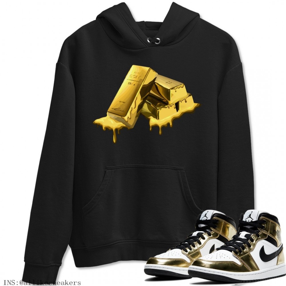 GOLD BAR HOODIE - AIR JORDAN 1 METALLIC GOLD