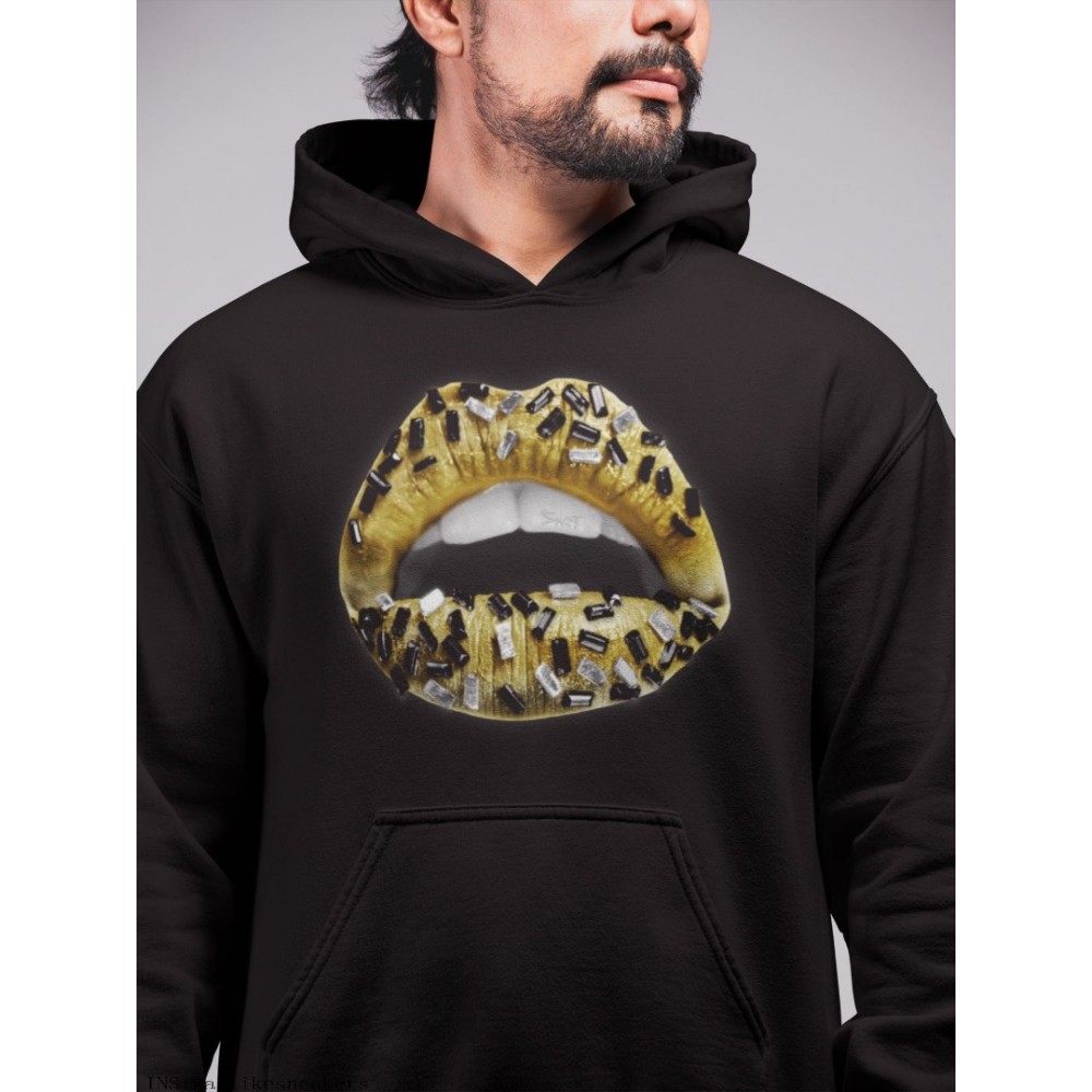 LIPS JEWEL HOODIE - AIR JORDAN 1 METALLIC GOLD