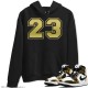 NUMBER 23 HOODIE - AIR JORDAN 1 METALLIC GOLD