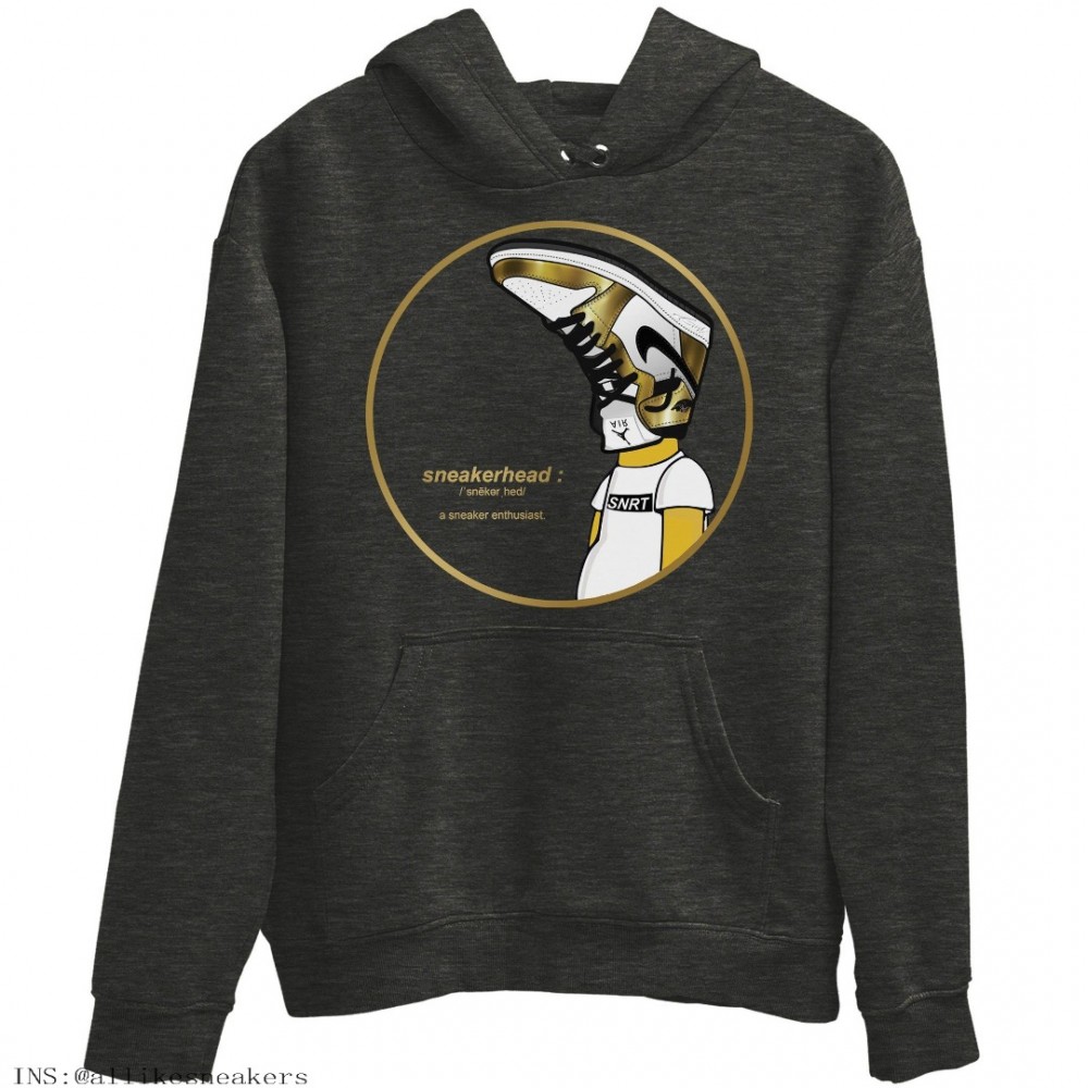 SNEAKERHEAD HOODIE - AIR JORDAN 1 METALLIC GOLD