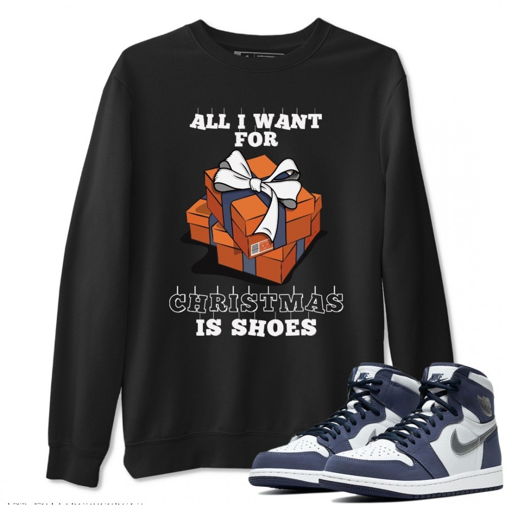 CHRISTMAS PRESENT SWEATSHIRT - AIR JORDAN 1 MIDNIGHT NAVY