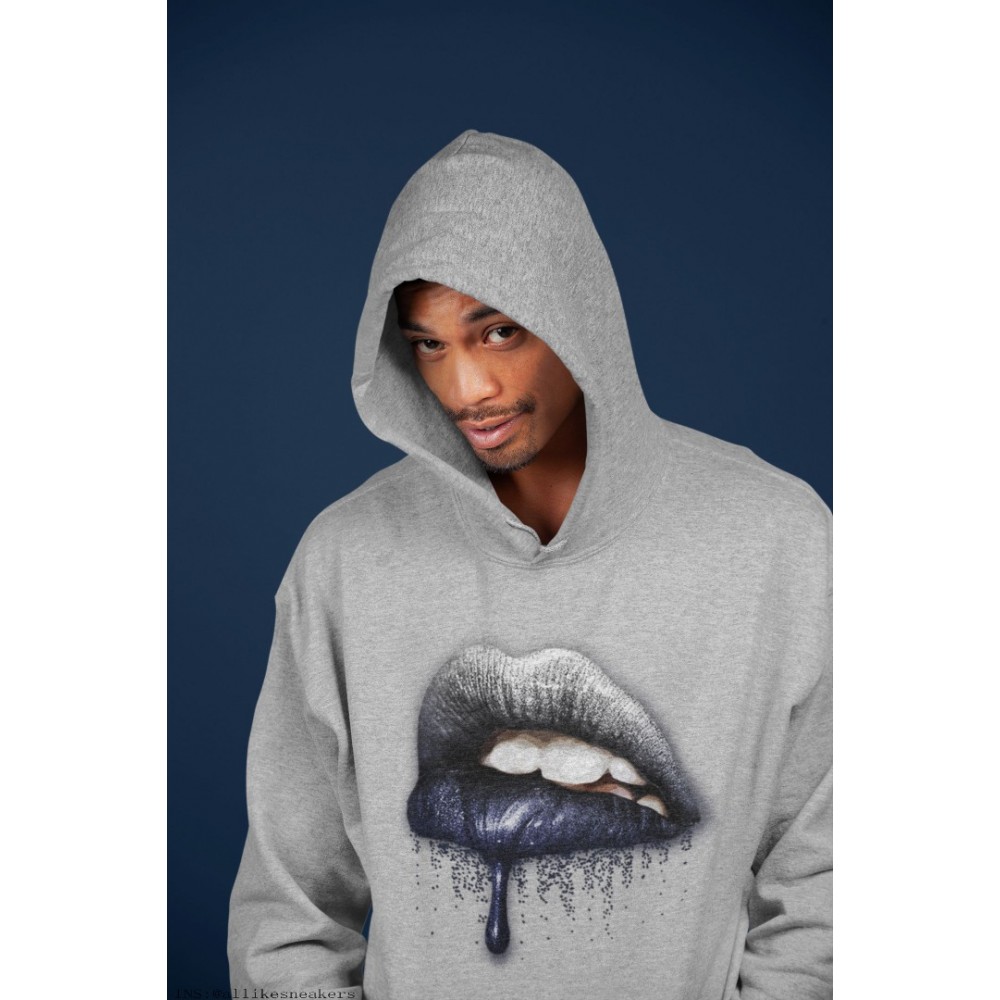 DRIPPING LIPS HOODIE - AIR JORDAN 1 MIDNIGHT NAVY