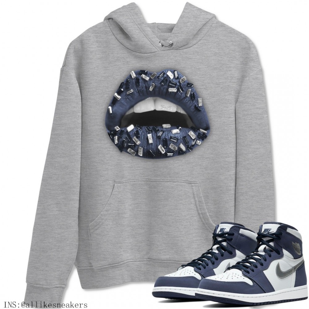 LIPS JEWEL HOODIE - AIR JORDAN 1 MIDNIGHT NAVY