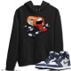 SNEAKER ADDICTION HOODIE - AIR JORDAN 1 MIDNIGHT NAVY