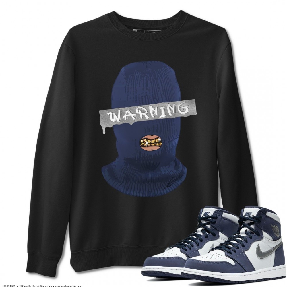 WARNING SWEATSHIRT - AIR JORDAN 1 MIDNIGHT NAVY