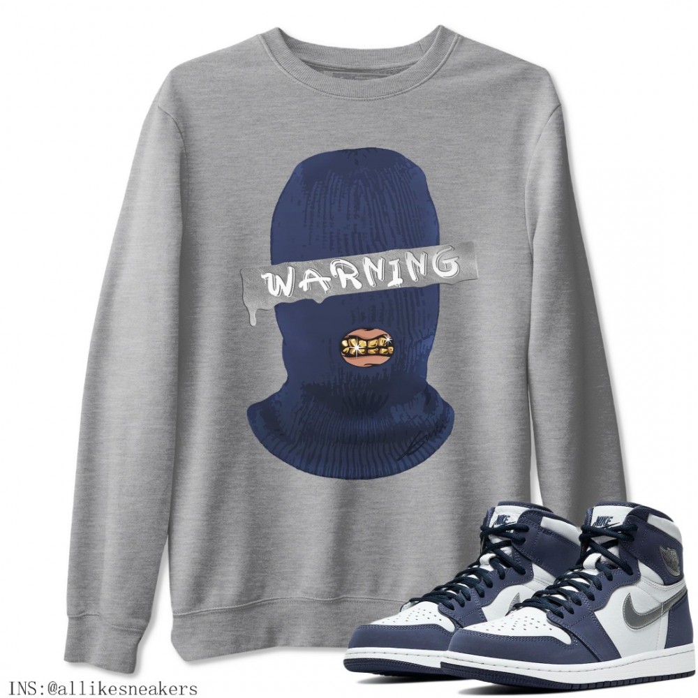 WARNING SWEATSHIRT - AIR JORDAN 1 MIDNIGHT NAVY