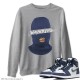 WARNING SWEATSHIRT - AIR JORDAN 1 MIDNIGHT NAVY