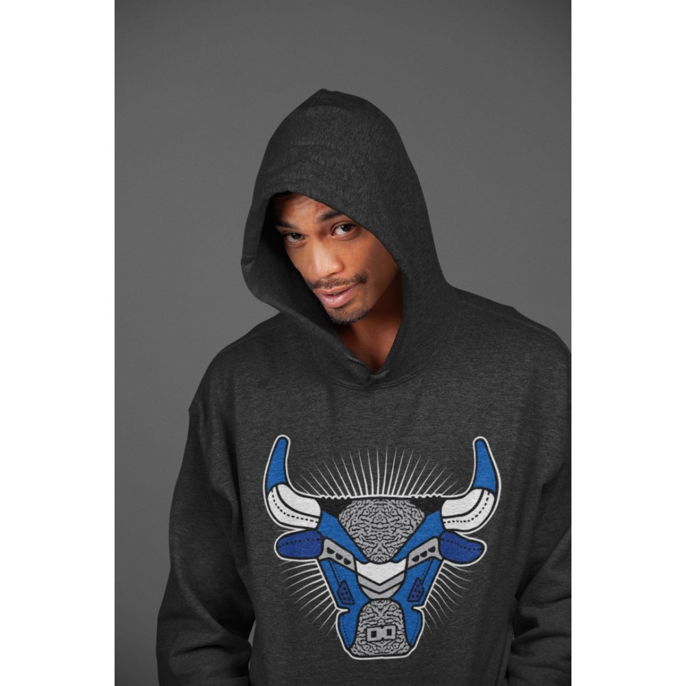 BULL HEAD HOODIE - AIR JORDAN 3 VARSITY ROYAL