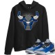 BULL HEAD HOODIE - AIR JORDAN 3 VARSITY ROYAL