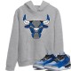 BULL HEAD HOODIE - AIR JORDAN 3 VARSITY ROYAL