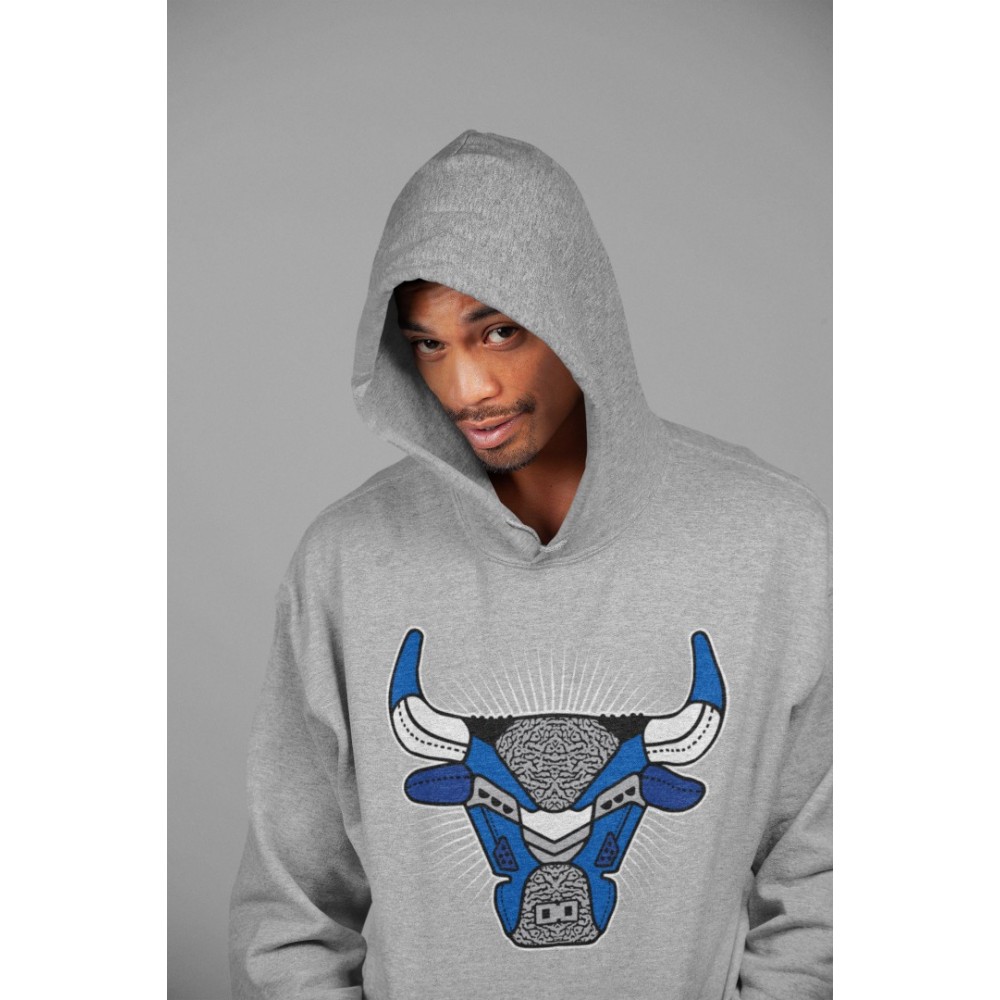 BULL HEAD HOODIE - AIR JORDAN 3 VARSITY ROYAL