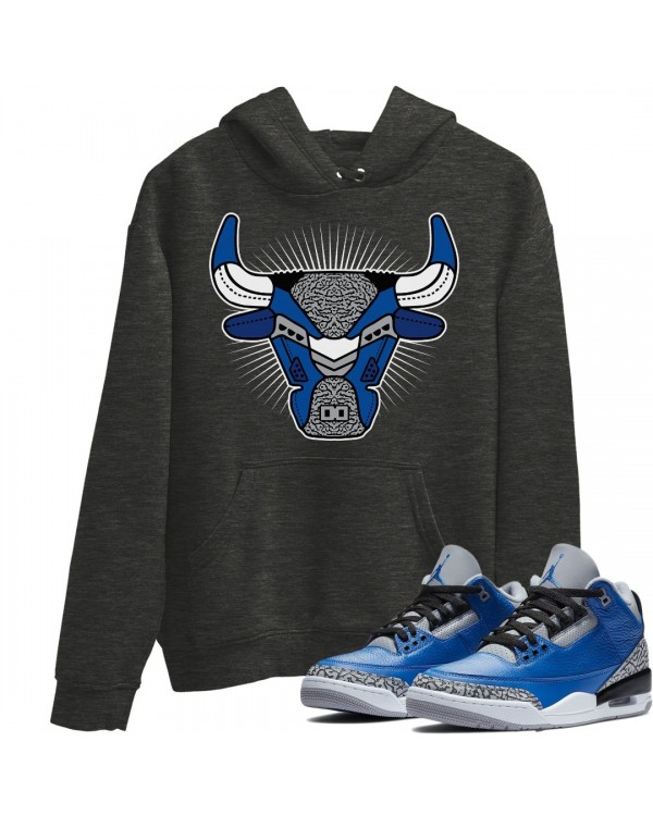 BULL HEAD HOODIE - AIR JORDAN 3 VARSITY ROYAL