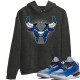 BULL HEAD HOODIE - AIR JORDAN 3 VARSITY ROYAL