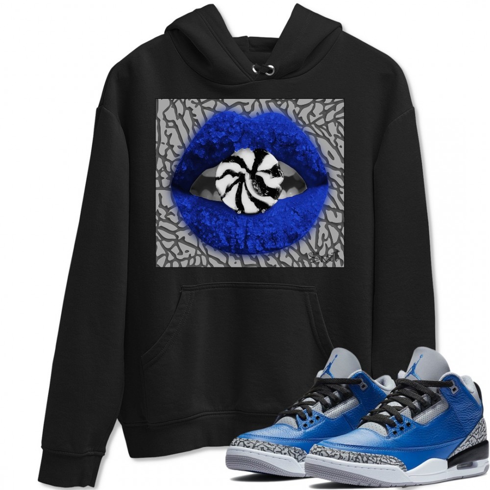 LIPS CANDY HOODIE - AIR JORDAN 3 VARSITY ROYAL