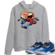 SNEAKER ADDICTION HOODIE - AIR JORDAN 3 VARSITY ROYAL