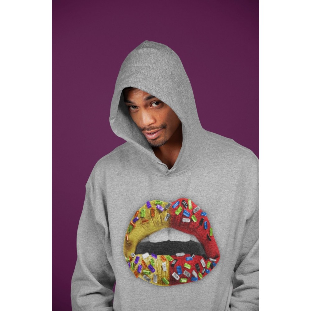 LIPS JEWEL HOODIE - AIR JORDAN 5 WHAT THE