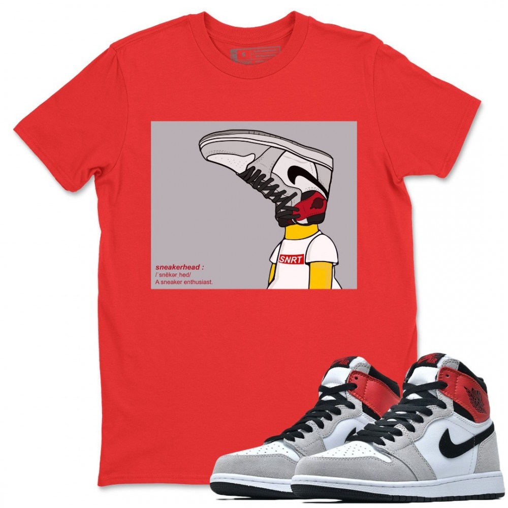 SNEAKERHEAD T-SHIRT - AIR JORDAN 1 SMOKE GREY