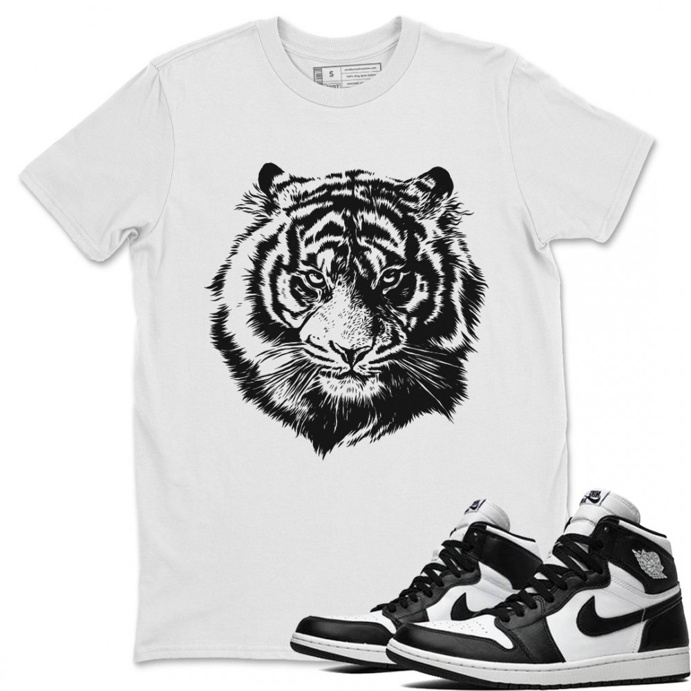 TIGER T-SHIRT - AIR JORDAN 1 BLACK WHITE