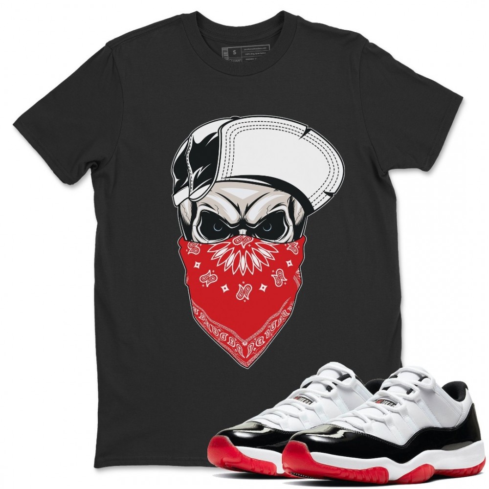 SKULL HAT T-SHIRT - AIR JORDAN 11 CONCORD BRED