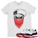 SKULL HAT T-SHIRT - AIR JORDAN 11 CONCORD BRED