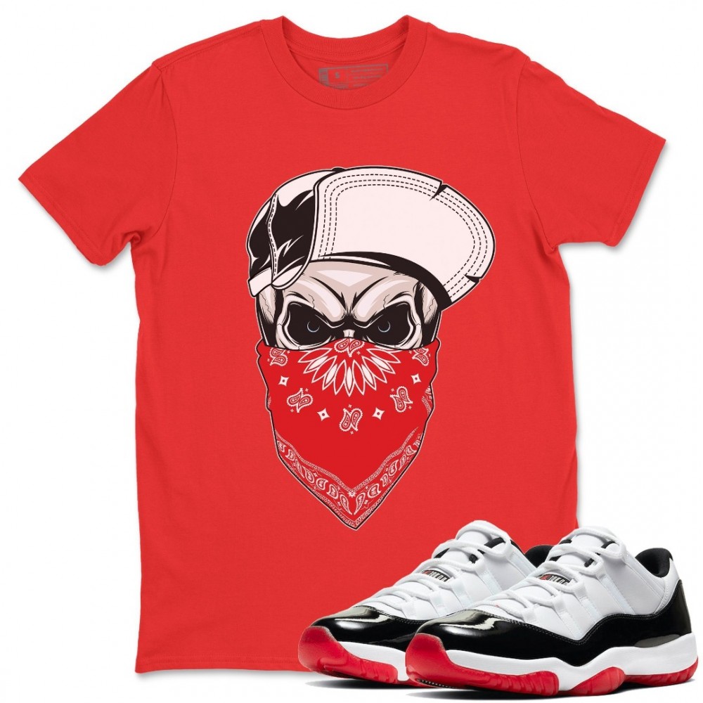 SKULL HAT T-SHIRT - AIR JORDAN 11 CONCORD BRED