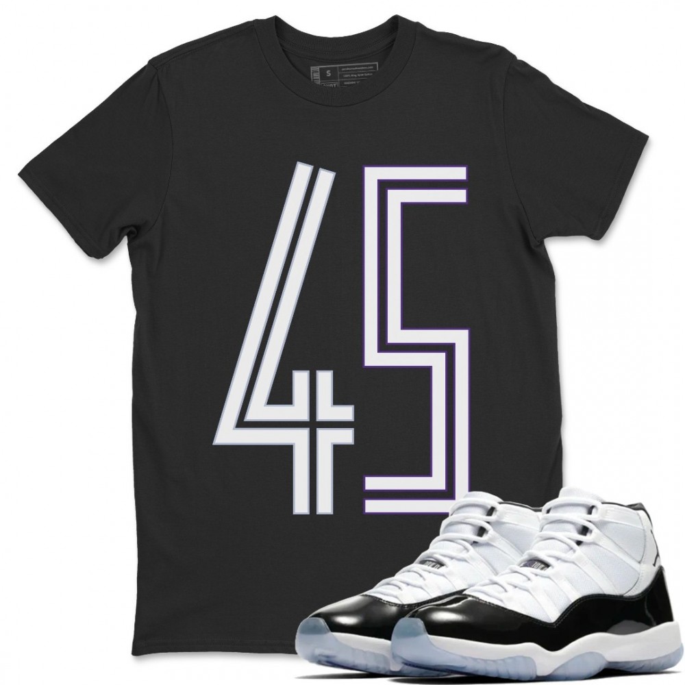 NUMBER 45 T-SHIRT - AIR JORDAN 11 CONCORD