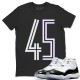 NUMBER 45 T-SHIRT - AIR JORDAN 11 CONCORD