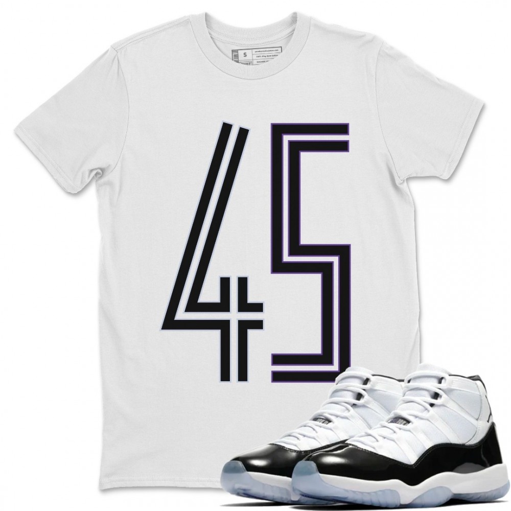 NUMBER 45 T-SHIRT - AIR JORDAN 11 CONCORD