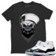 SKULL HAT MASK T-SHIRT - AIR JORDAN 11 CONCORD