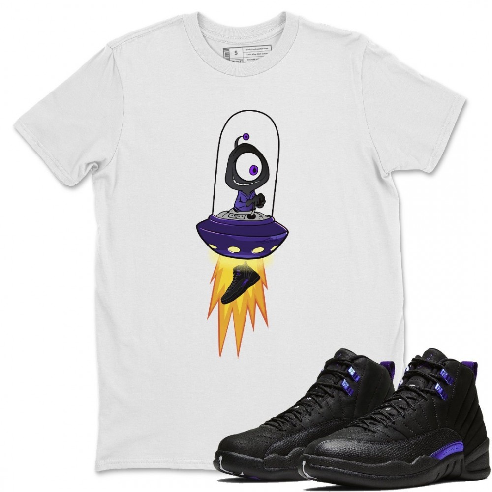 ALIEN T SHIRT - AIR JORDAN 12 DARK CONCORD