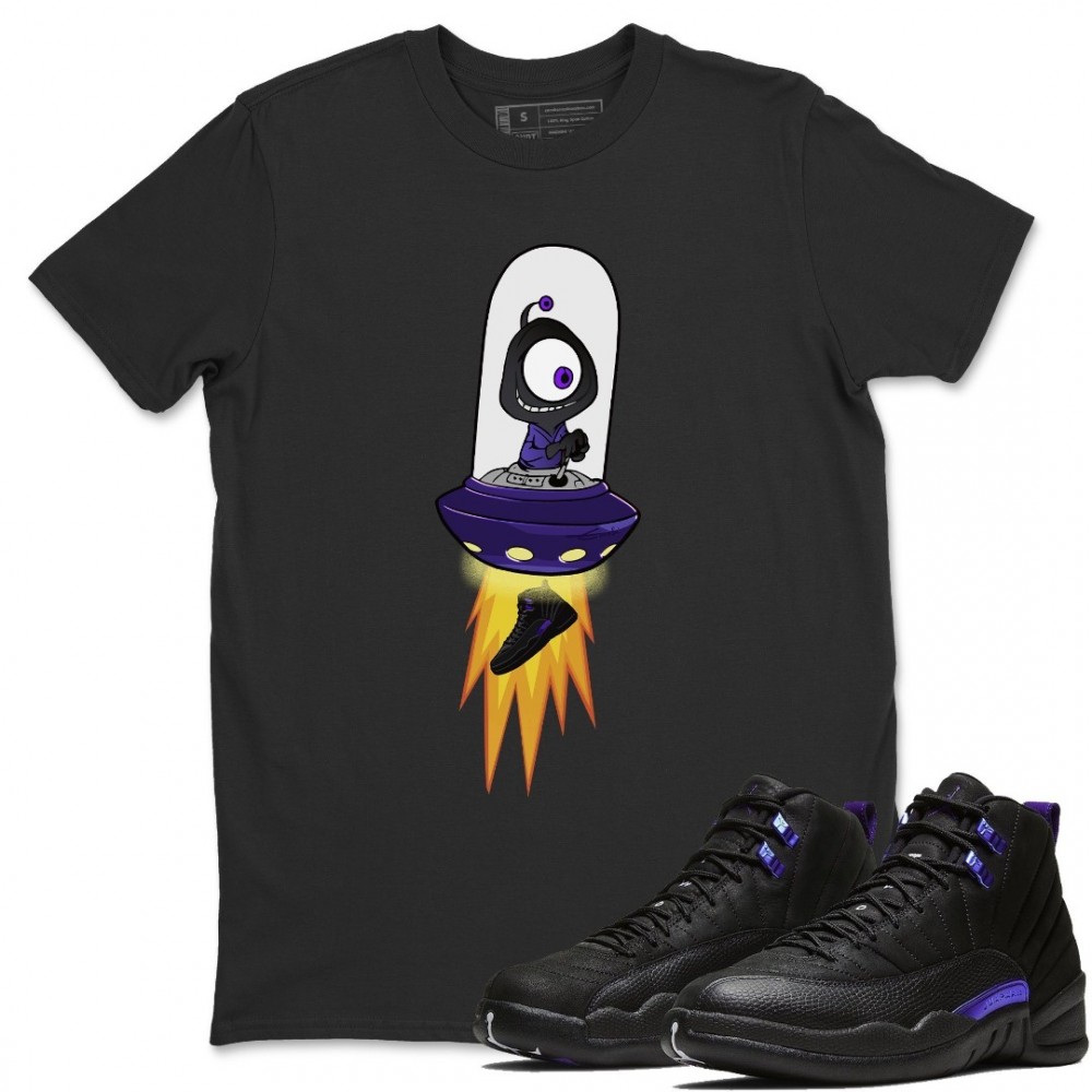 ALIEN T SHIRT - AIR JORDAN 12 DARK CONCORD