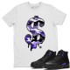 DOLLAR CAMO T SHIRT - AIR JORDAN 12 DARK CONCORD