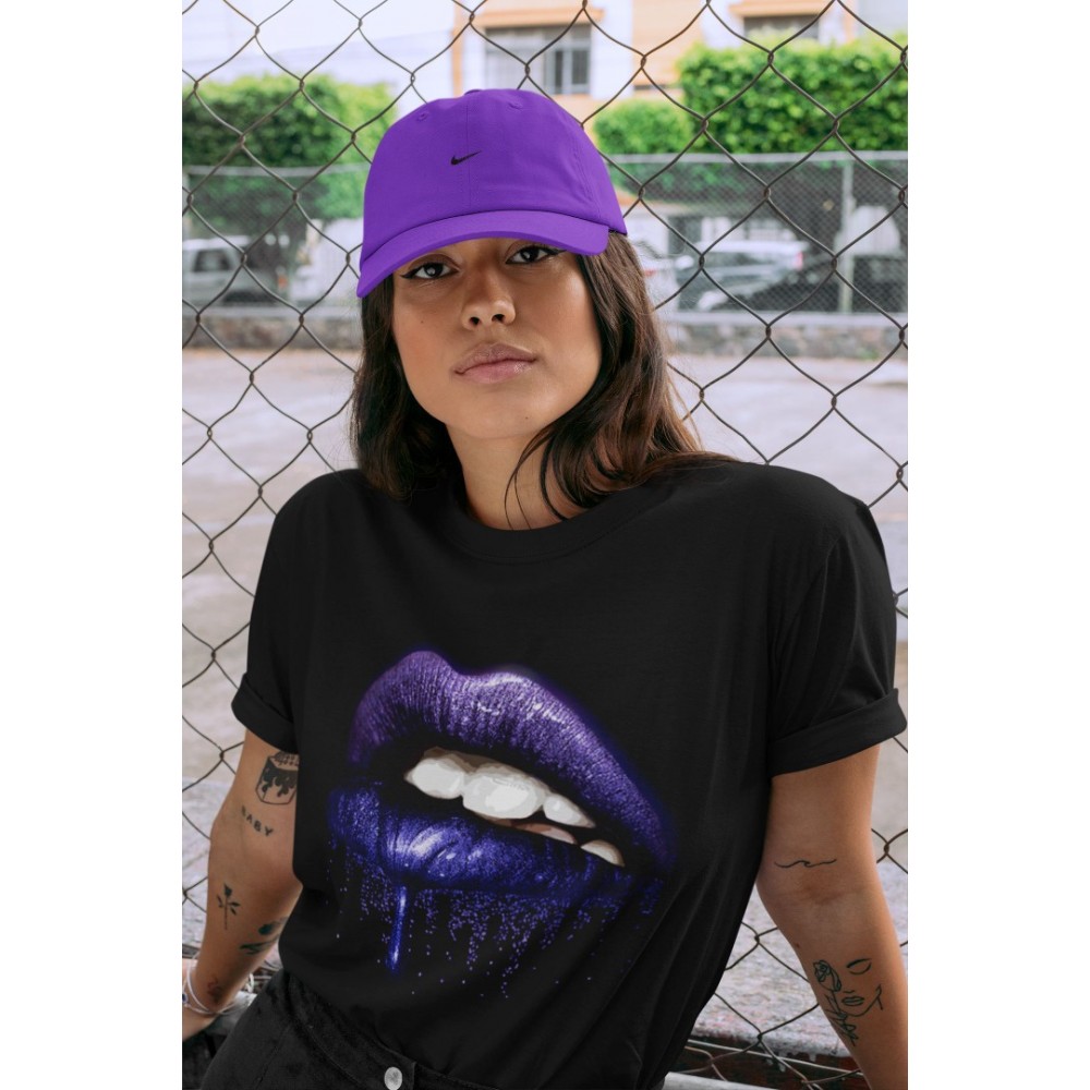 DRIPPING LIPS T SHIRT - AIR JORDAN 12 DARK CONCORD