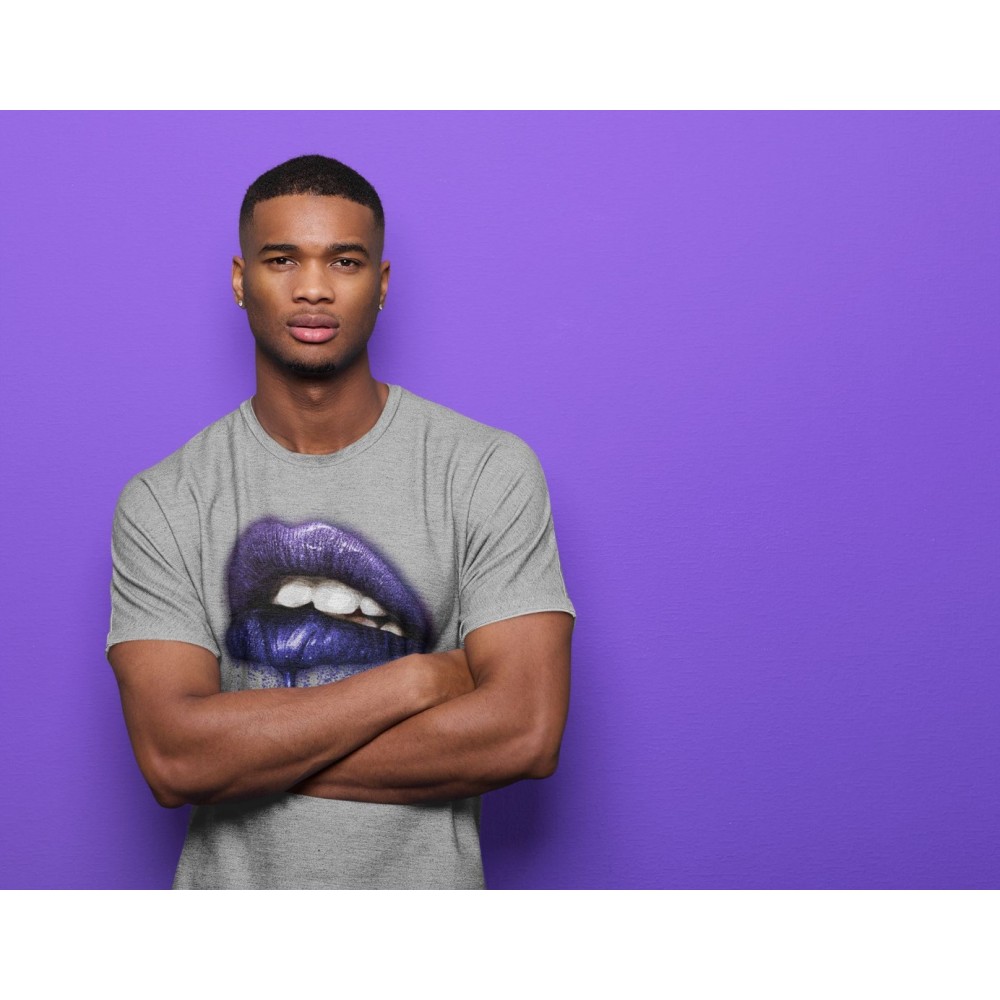 DRIPPING LIPS T SHIRT - AIR JORDAN 12 DARK CONCORD