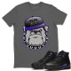 ENGLISH BULLDOG T SHIRT - AIR JORDAN 12 DARK CONCORD