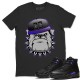 ENGLISH BULLDOG T SHIRT - AIR JORDAN 12 DARK CONCORD