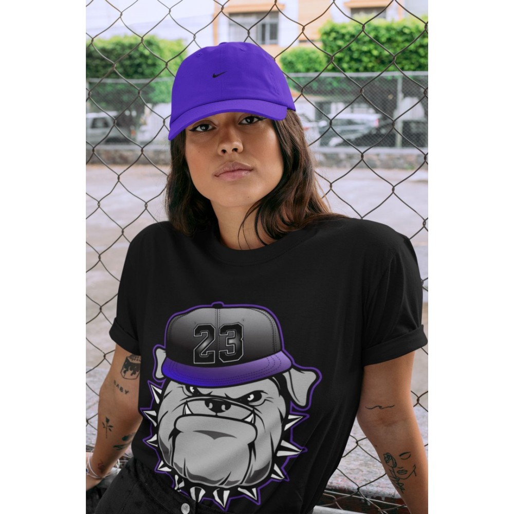 ENGLISH BULLDOG T SHIRT - AIR JORDAN 12 DARK CONCORD