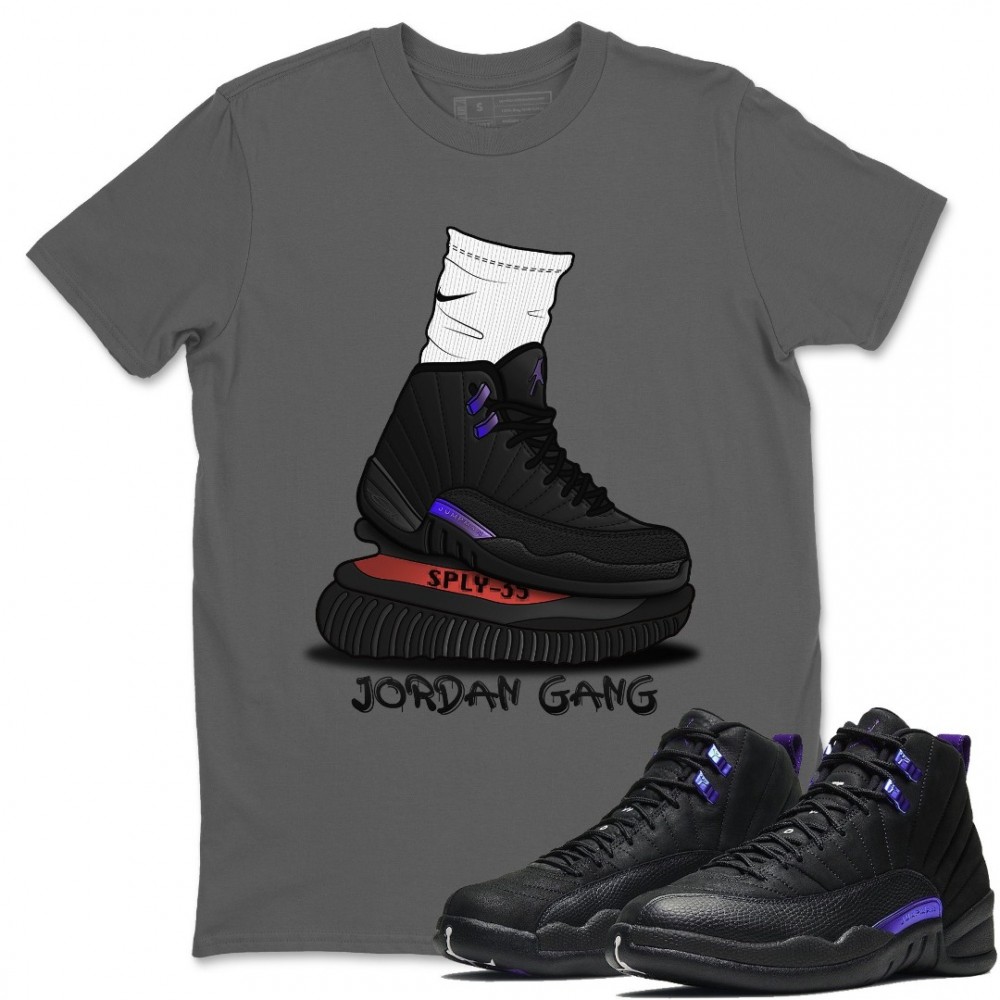 JORDAN GANG T SHIRT - AIR JORDAN 12 DARK CONCORD