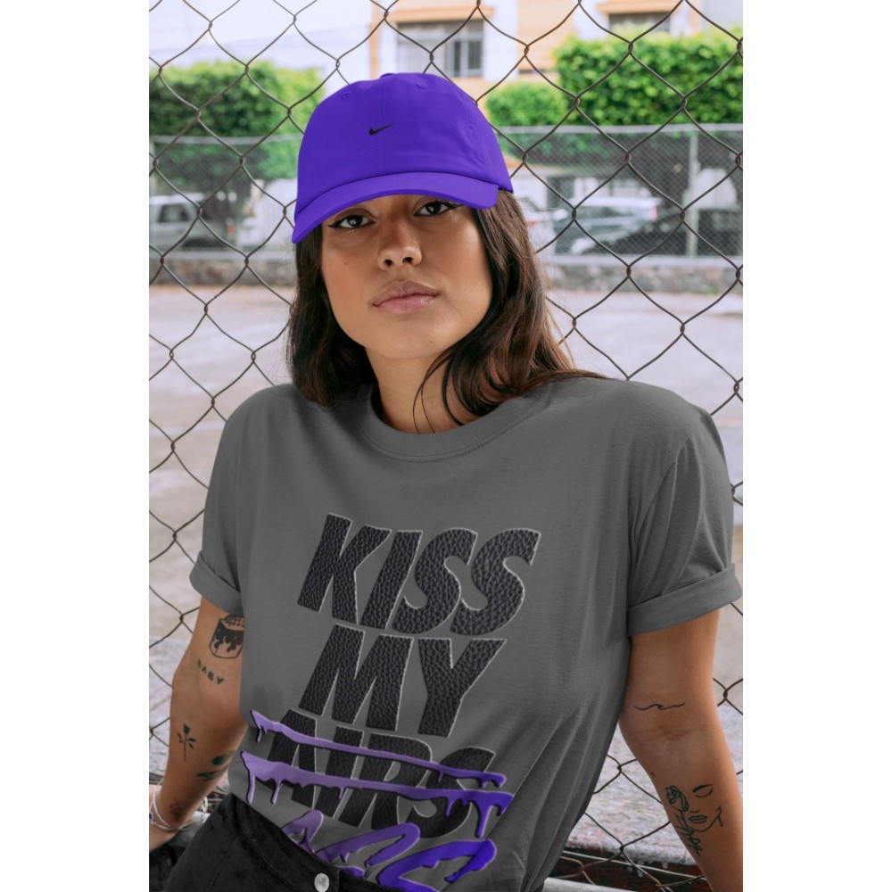 KISS MY ASS T SHIRT - AIR JORDAN 12 DARK CONCORD