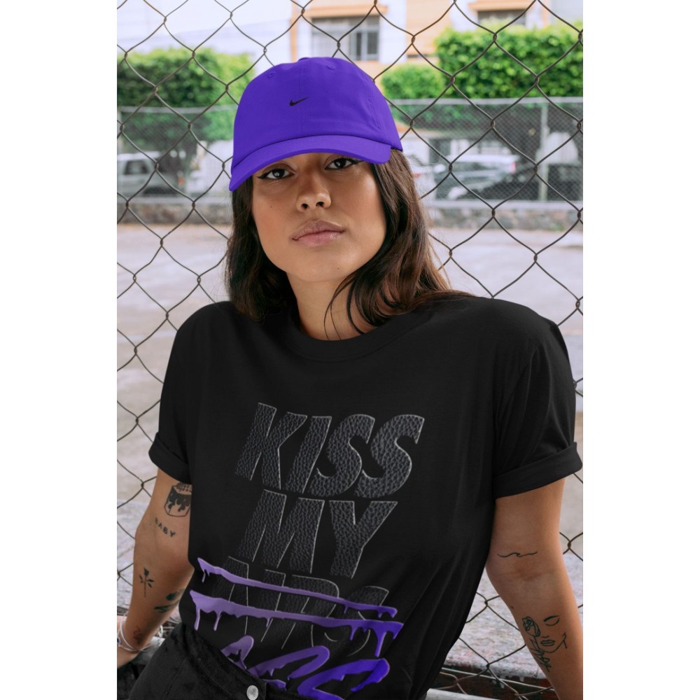 KISS MY ASS T SHIRT - AIR JORDAN 12 DARK CONCORD