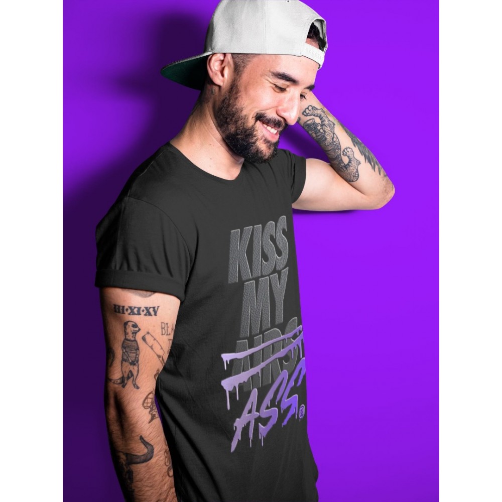 KISS MY ASS T SHIRT - AIR JORDAN 12 DARK CONCORD