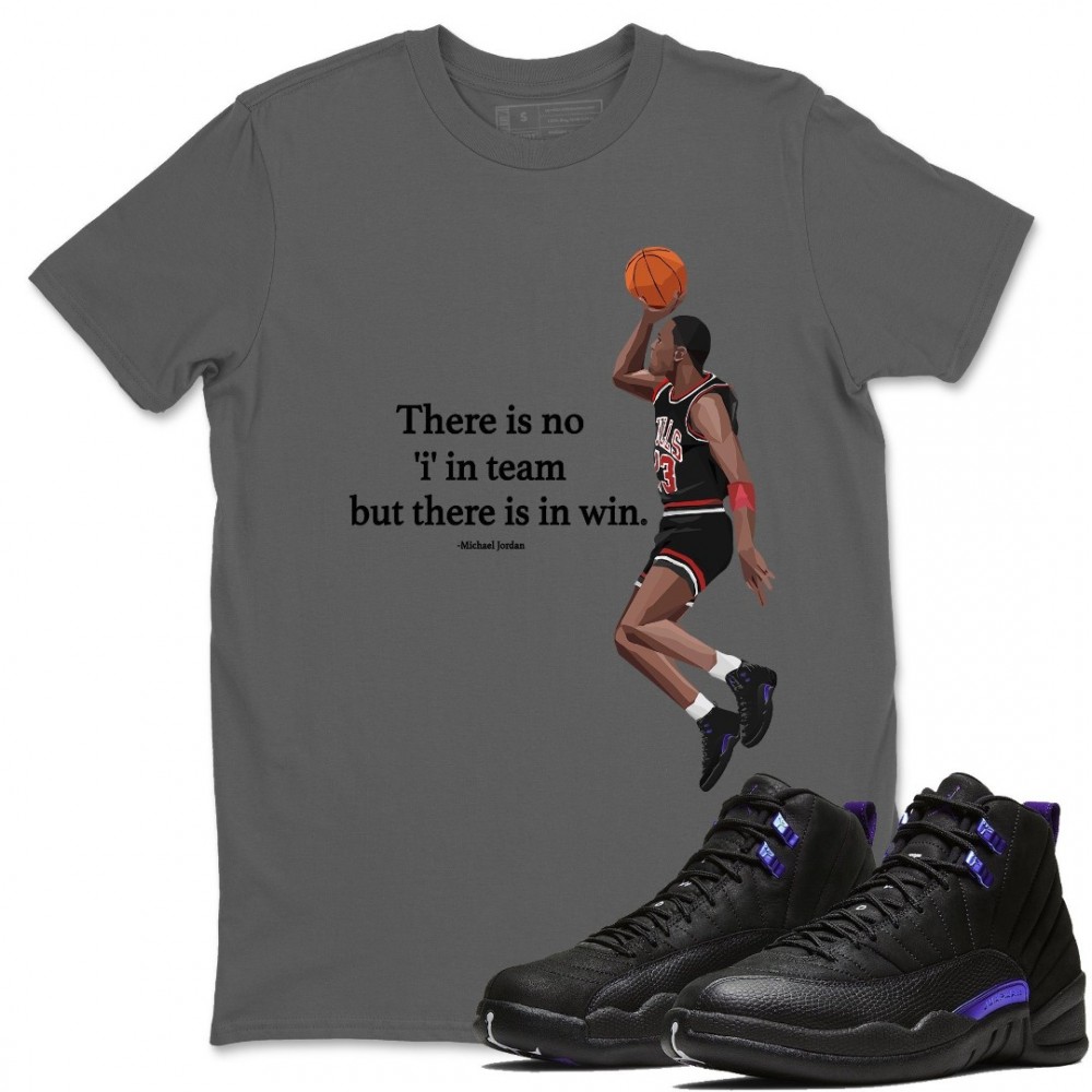 MICHAEL JORDAN T SHIRT - AIR JORDAN 12 DARK CONCORD