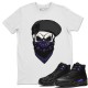 SKULL HAT T SHIRT - AIR JORDAN 12 DARK CONCORD