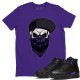 SKULL HAT T SHIRT - AIR JORDAN 12 DARK CONCORD