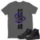 SNAKE T SHIRT - AIR JORDAN 12 DARK CONCORD