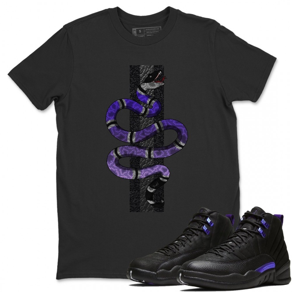 SNAKE T SHIRT - AIR JORDAN 12 DARK CONCORD