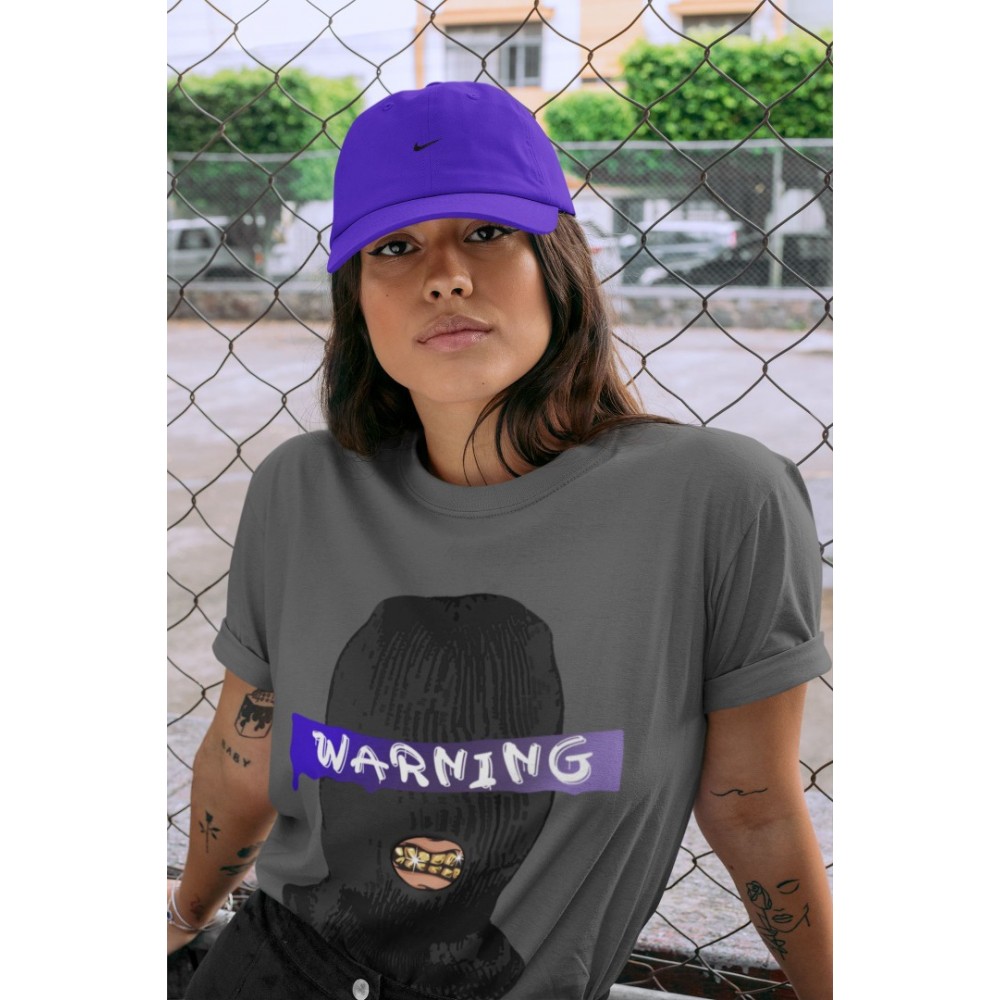 WARNING T SHIRT - AIR JORDAN 12 DARK CONCORD