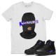 WARNING T SHIRT - AIR JORDAN 12 DARK CONCORD