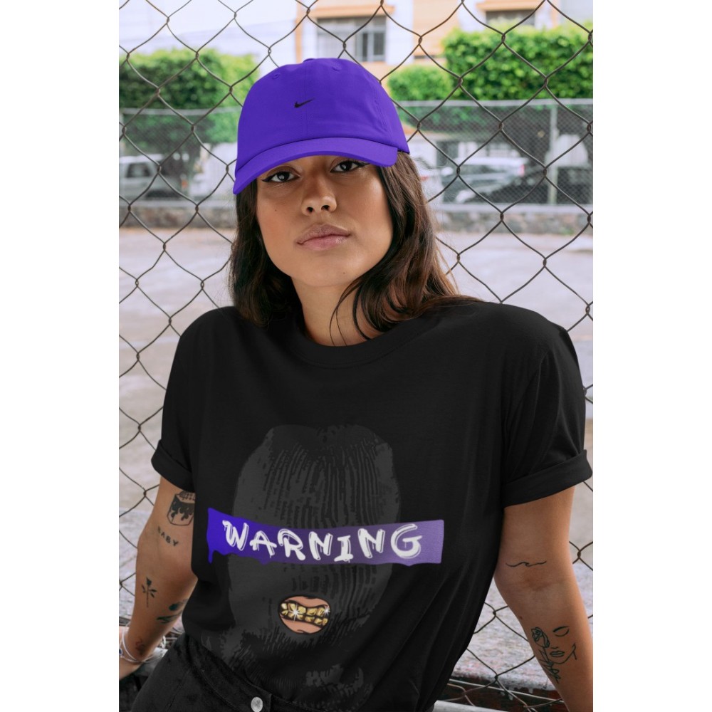 WARNING T SHIRT - AIR JORDAN 12 DARK CONCORD