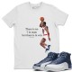 MICHAEL JORDAN T-SHIRT - AIR JORDAN 12 STONE BLUE INDIGO